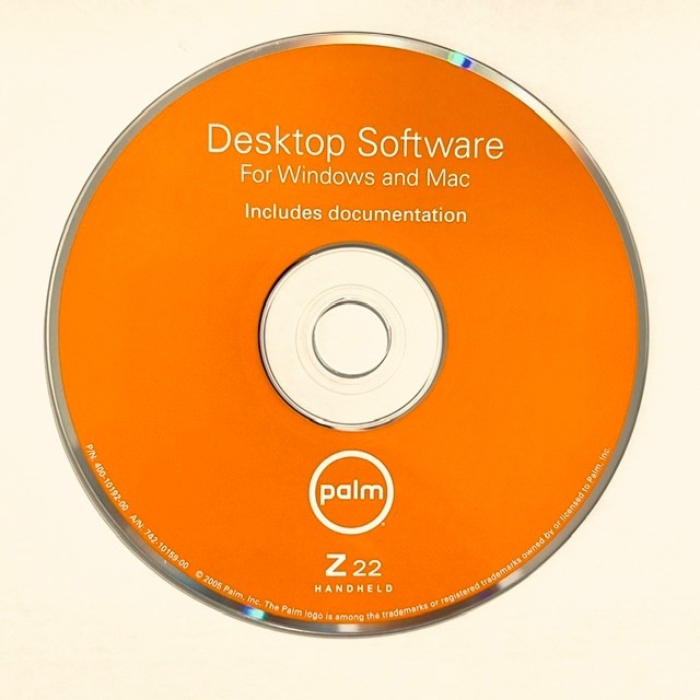 Palm Z22 Software Installation CD for Windows and Mac (400-10192-00) with sleeve