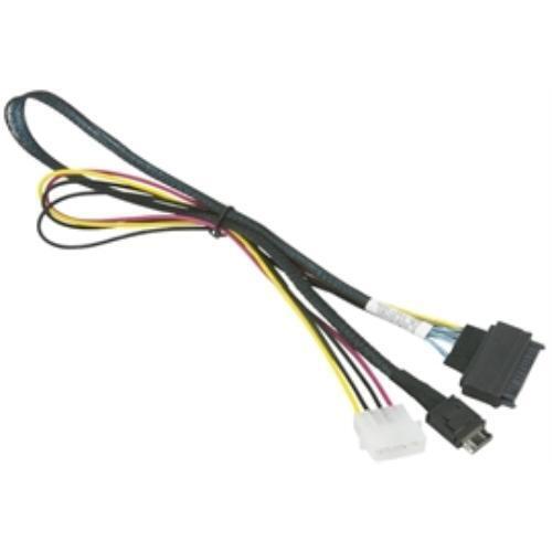 Supermicro 55cm OCuLink to PCIE SFF-8639 U.2 with Power Cable - 1.80 ft