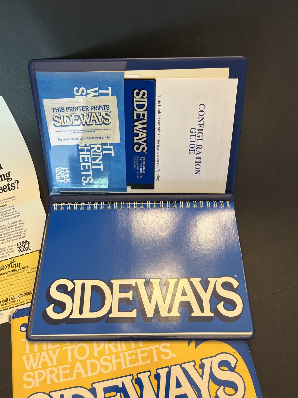 Vintage Sideways V3.10 The Right Way To Print Spreadsheets MS DOS Version