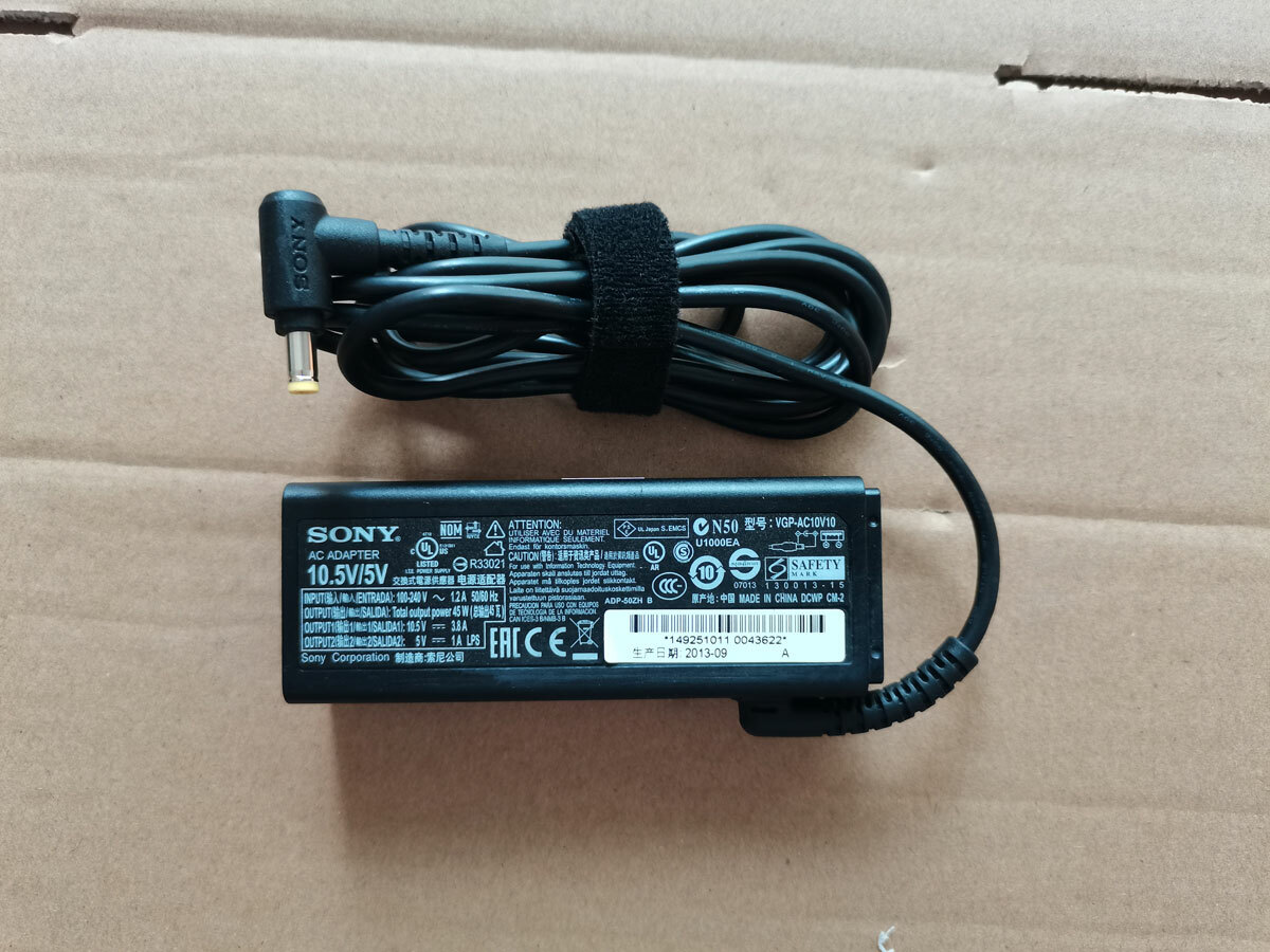 OEM 10.5V 3.8A USB VGP-AC10V10 For Sony VAIO Pro 13 SVP1321B4E Original Adapter