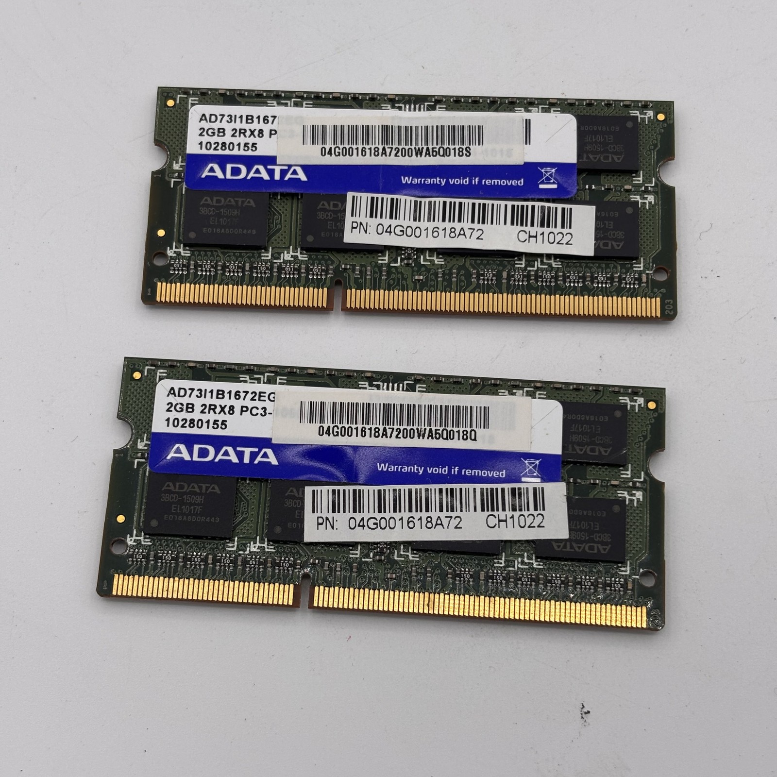 ADATA 4GB (2x2GB) PC3-12800 DDR3-1600MHz SO-DIMM Laptop RAM Memory Kit
