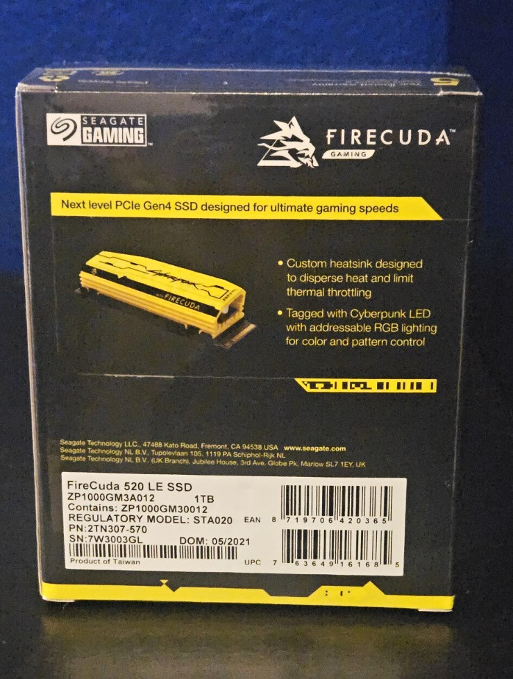 Cyberpunk 2077 FireCuda 520 1TB SSD