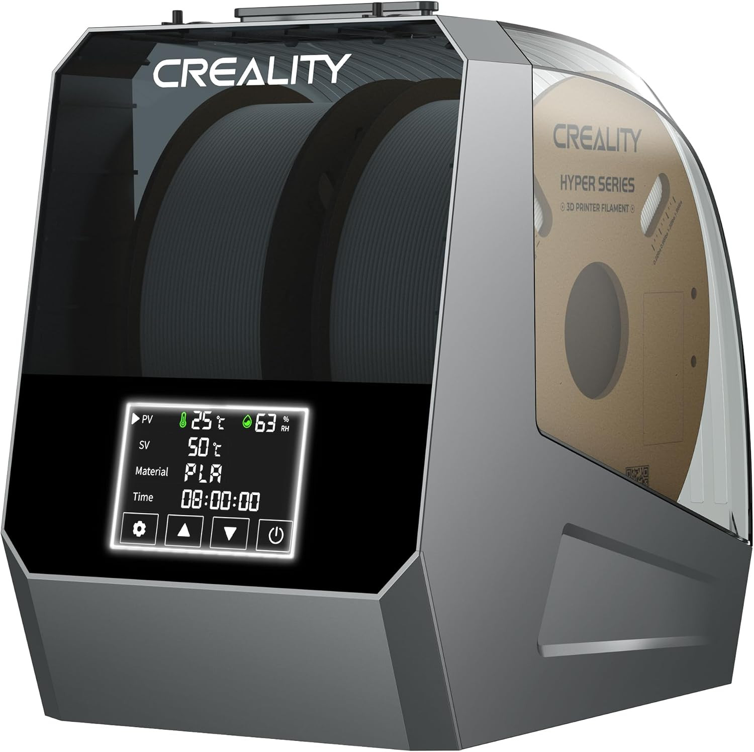 2026 New Creality Space PI Filament Dryer Plus, Dual-Spool 3D Printing Filament