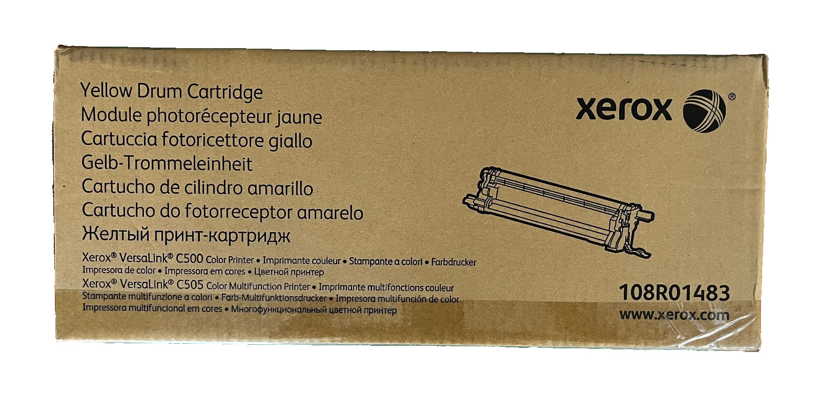XEROX  108R01483 YELLOW DRUM CARTRIDGE for VersaLink C500 / C505 - SEALED