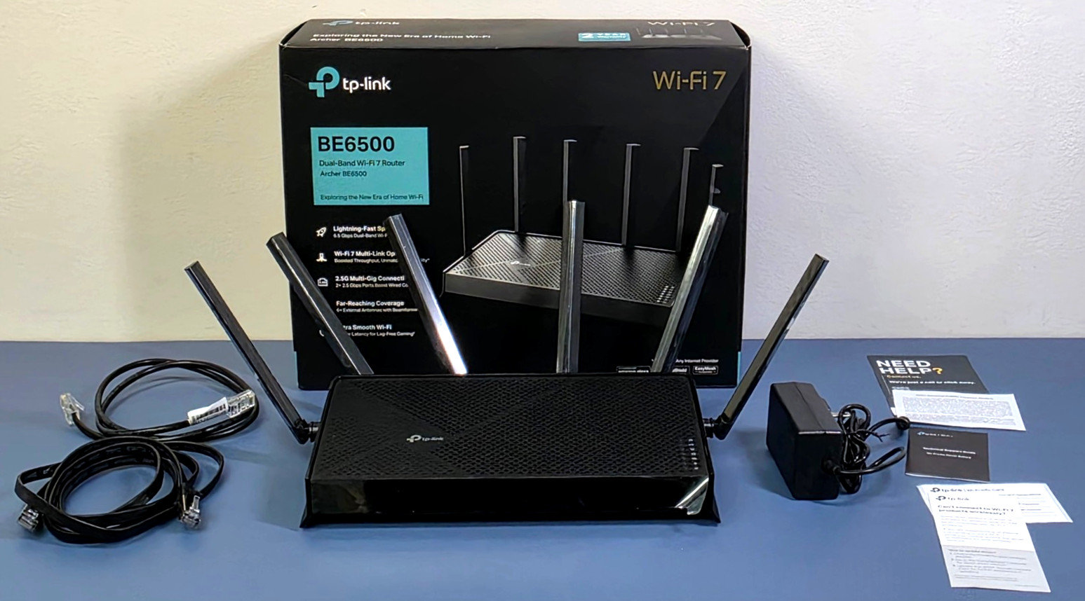 TP-Link Archer BE6500 Dual Band WiFi 7 Router 2.5G Tested Excellent