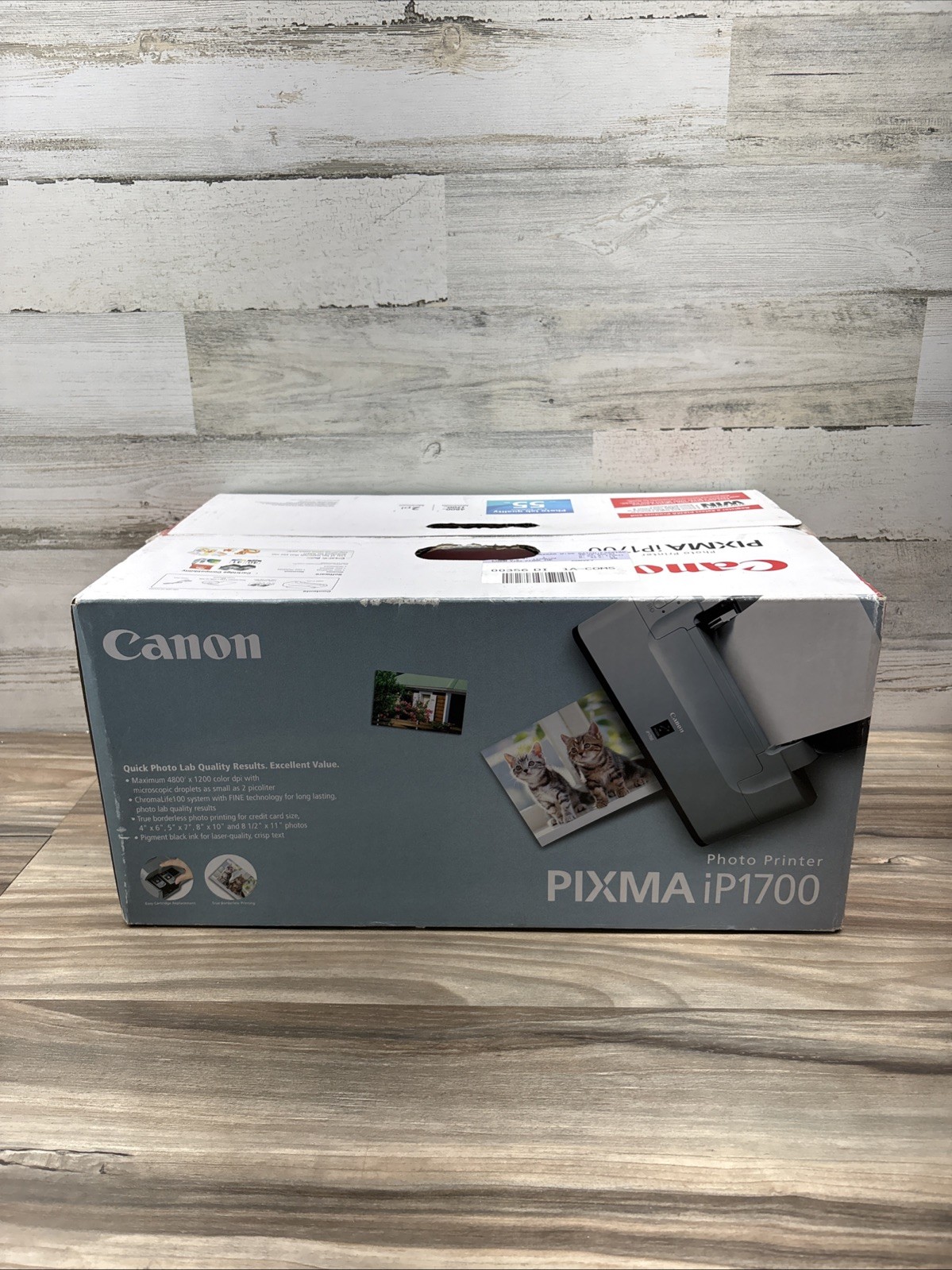 Canon PIXMA iP1700 Photo Inkjet Printer Open Box Sealed Ink & Printer Never Used