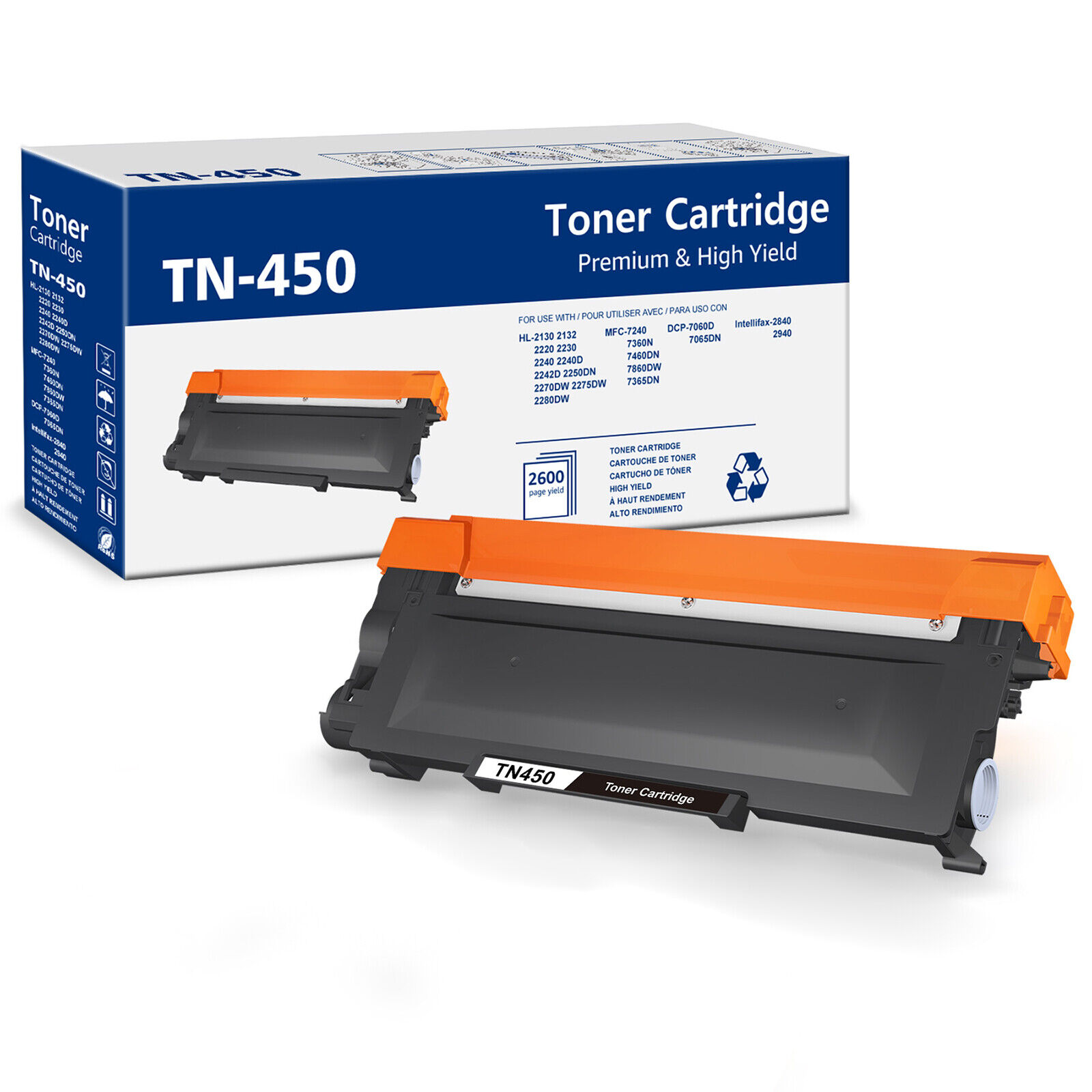 TN450 Toner DR420 Drum High Yield For Brother HL-2130 MFC-7460DN DCP-7055 Lot
