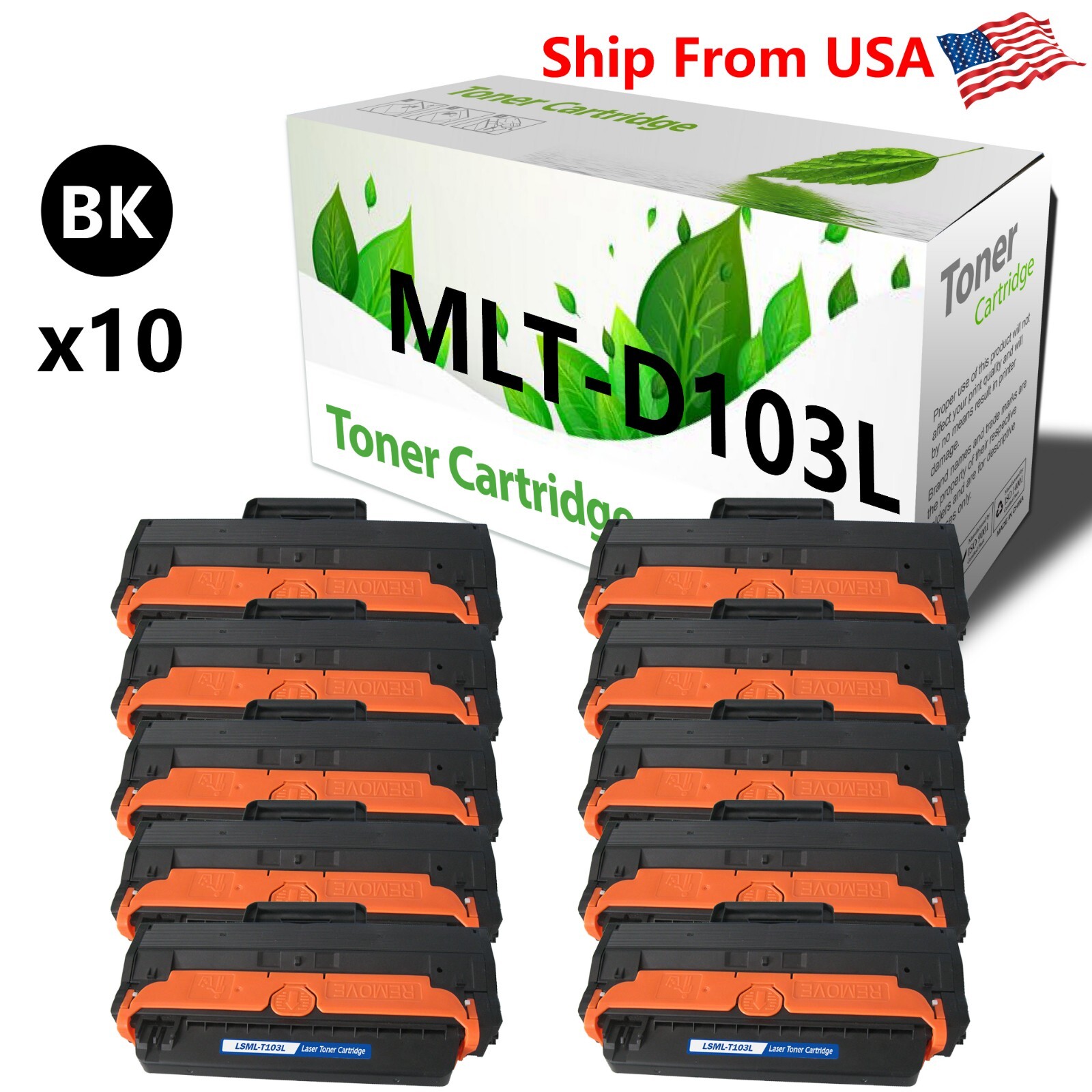 10-Pack MLTD103L Toner Cartridge 103L MLT-D103L D103L for ML-2951D 2955 2955N