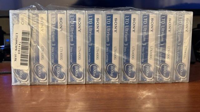 Sony LTO Ultrium 3 LTX400G 800GB Data Cartridge Tape 800GB compressed
