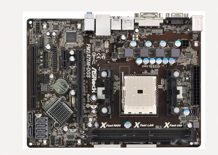 For ASRock FM2A75M-DGS Motherboard Socket FM1 DDR3 For AMD A75M A75