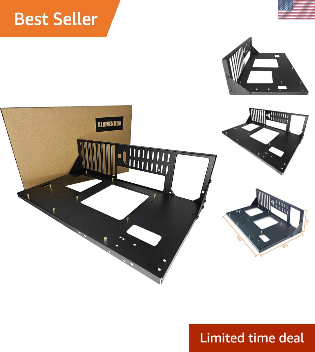 Efficient Open Air PC Case for Enhanced Cooling - Compatible with ATX/M-ATX/ITX