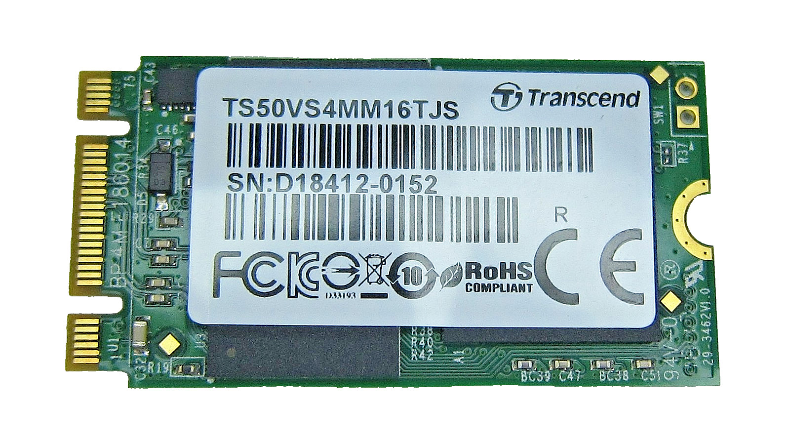 Genuine 50GB Transcend TS50VS4MM16TJS M.2 2242 Industrial SSD Module for Juniper