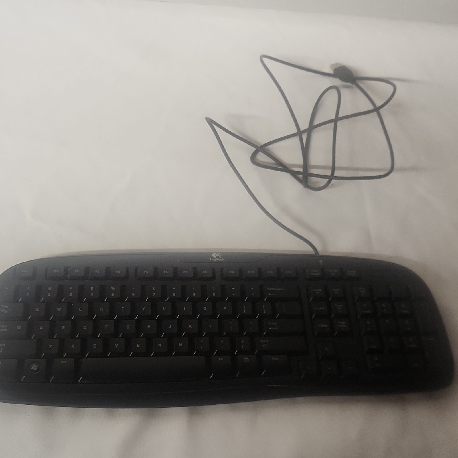 Logitech Classic Keyboard 200 Wired USB Black QWERTY Standard English Plastic