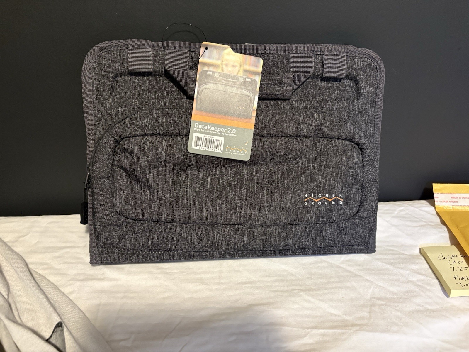 Higher Ground DataKeeper 2.0 Padded Sleeve Case for 13-15" Laptop Gray Orange