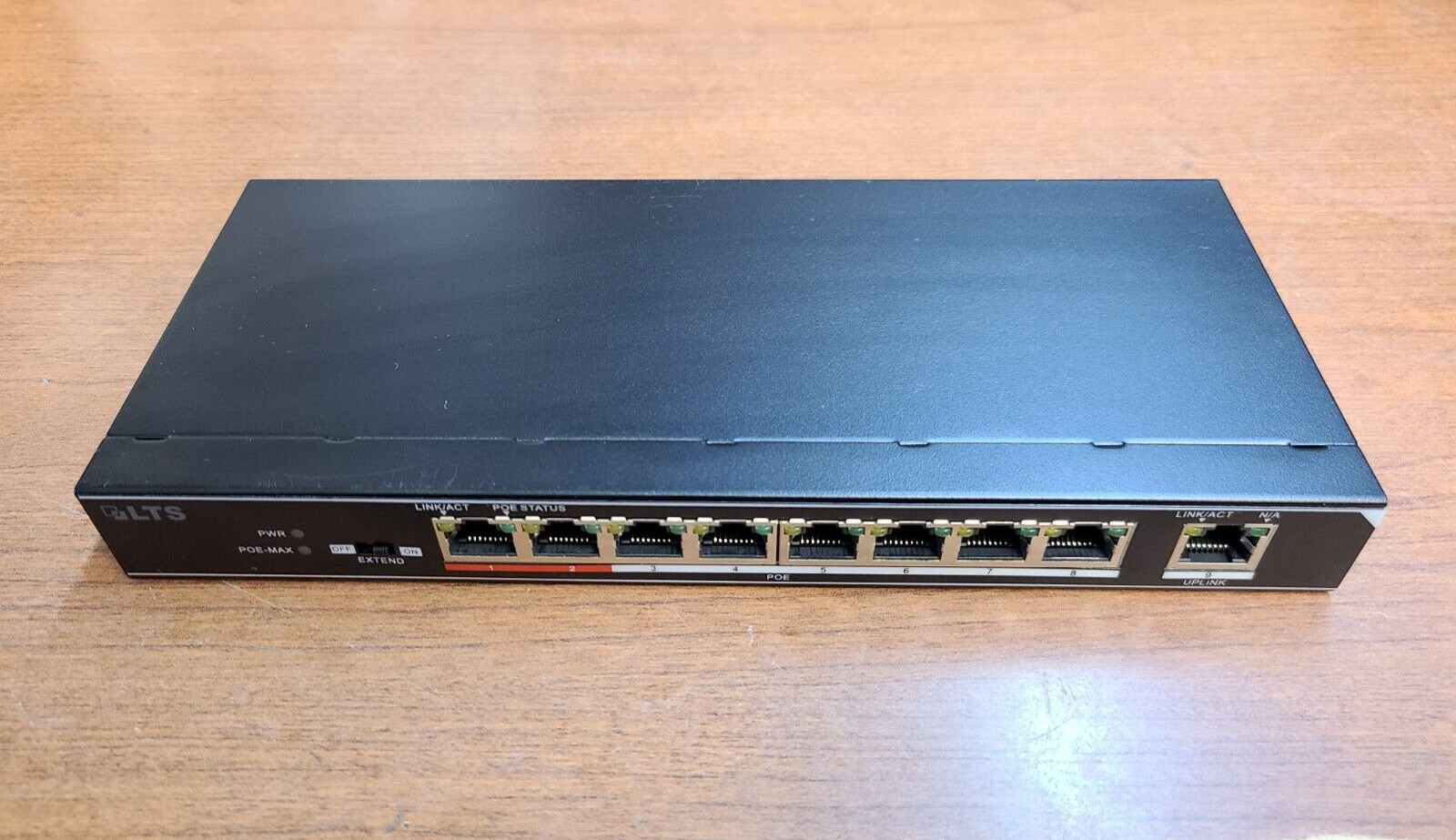 ORIGINAL LTS POE-SW801 8-PORT 10/100Mbps AUTO-MDIX +1 UPLINK PORT PoE SWITCH