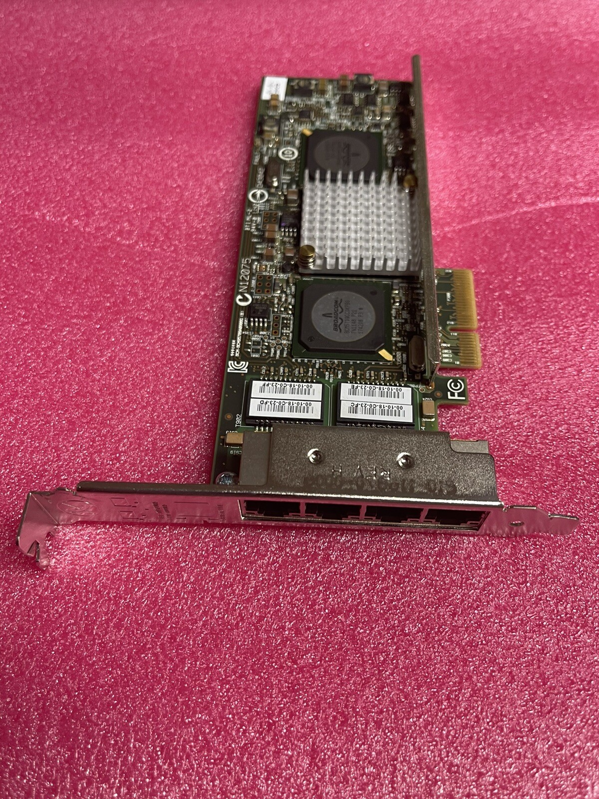 Cisco Broadcom 4-Port Ethernet Adapter 74-7069-02 BCM95709A0906G FH Bracket Used