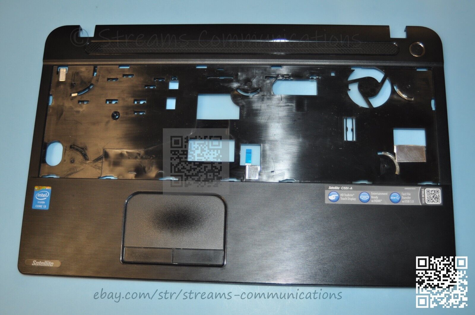 Toshiba Satellite C55T-A C55Dt-A C55t-A5102 Laptop Palmrest w/ Touchpad