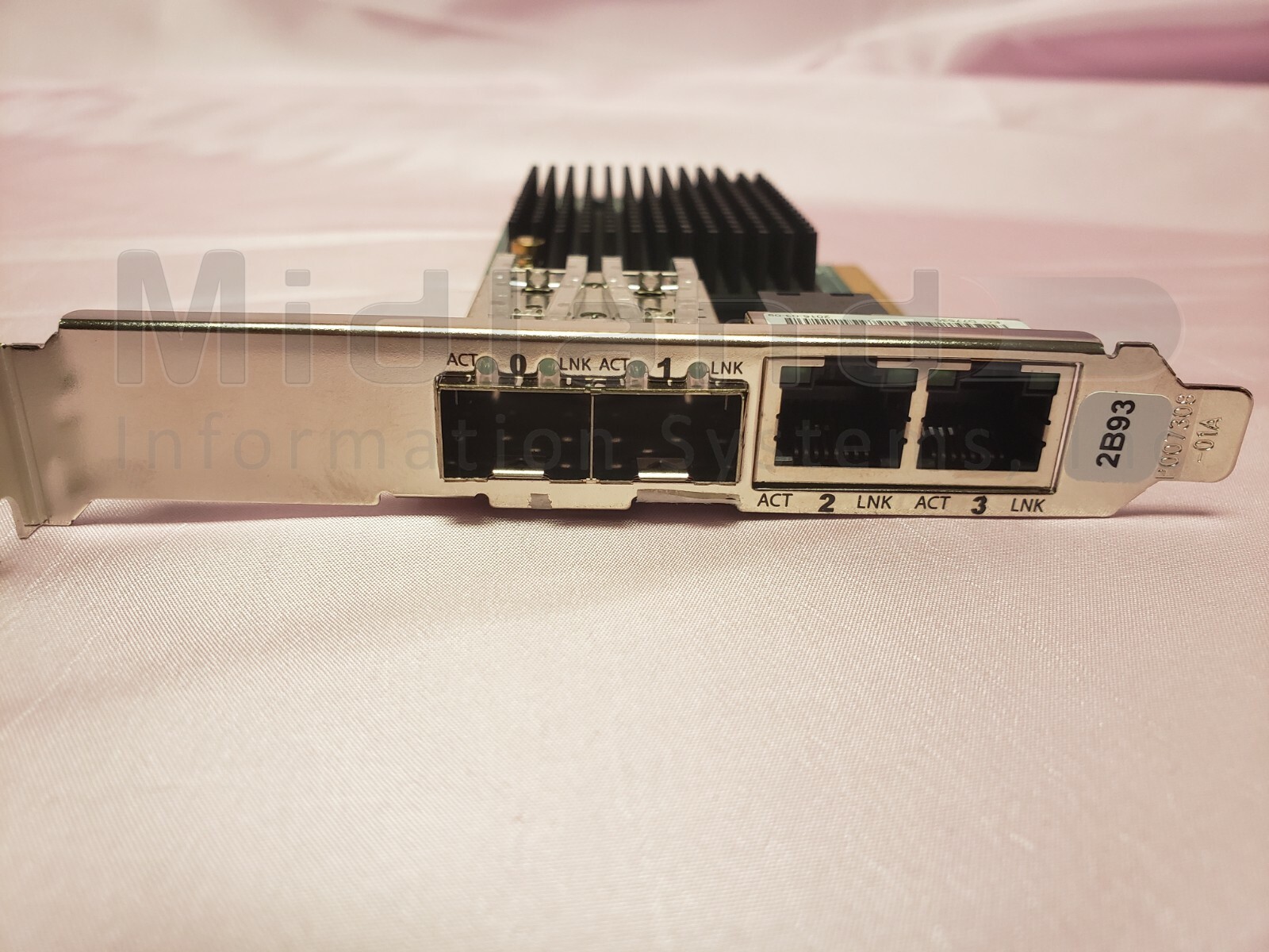 IBM EN0H 10Gb 4-Port PCIe2(x8)Ethernet (2x10Gb FCoE SR,2x1GbE RJ45) Adapter 2B93