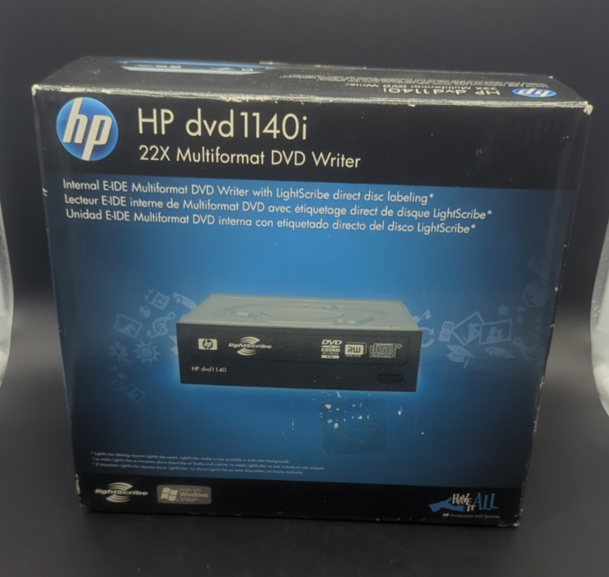 HP DVD1140i 22X SATA Multiformat DVD CD Writer LightScribe Tested Working