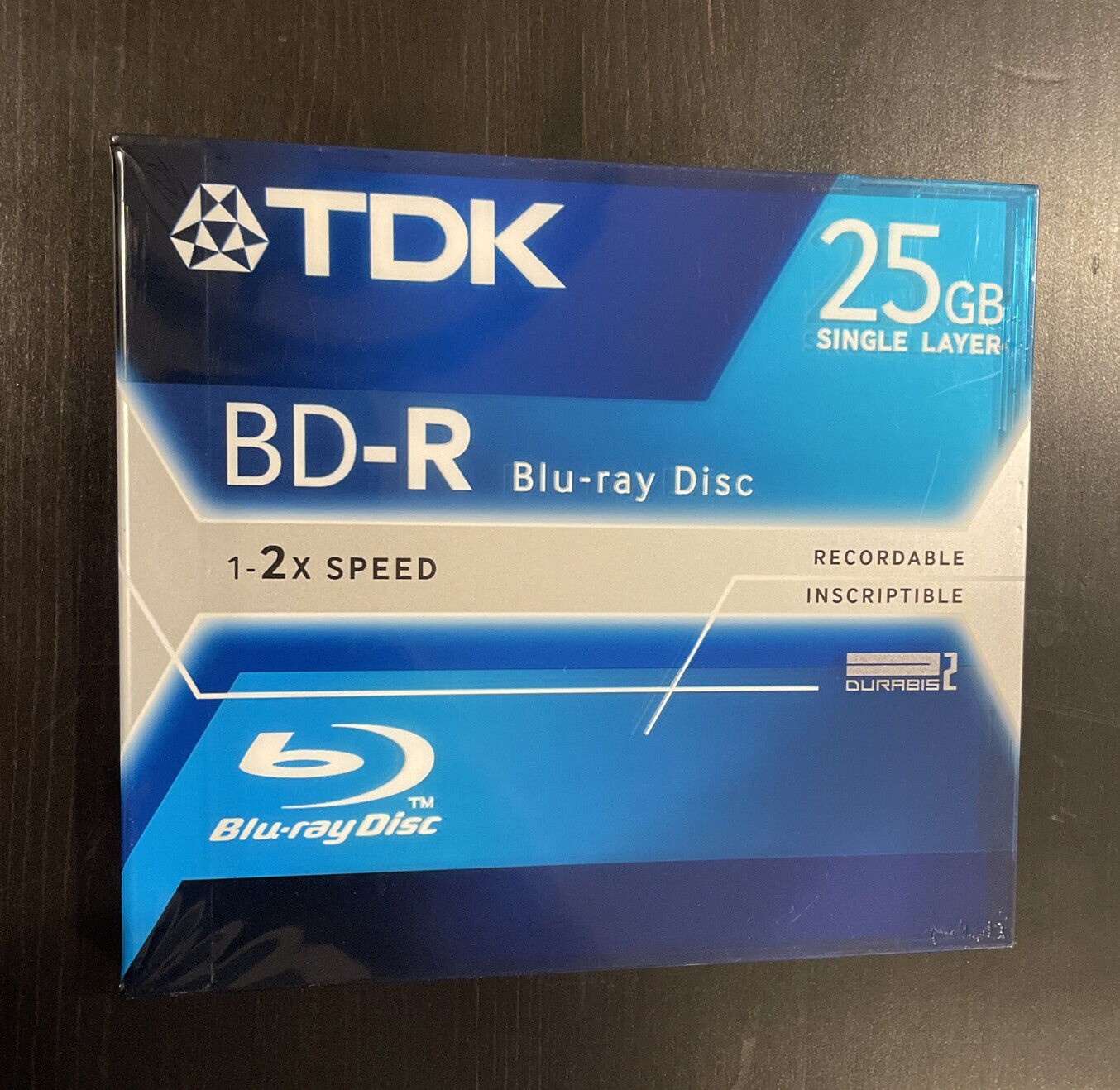 TDK Blu-Ray 1-2X 25GB BD-R Single Layer Disc Recordable BD-R25A New Sealed
