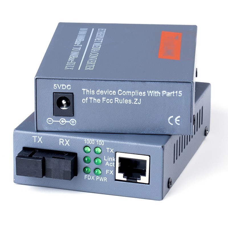 Gigabit Fiber Optical Media Converter HTB-GS-03 A&B 1000Mbps Single Mode Fiber