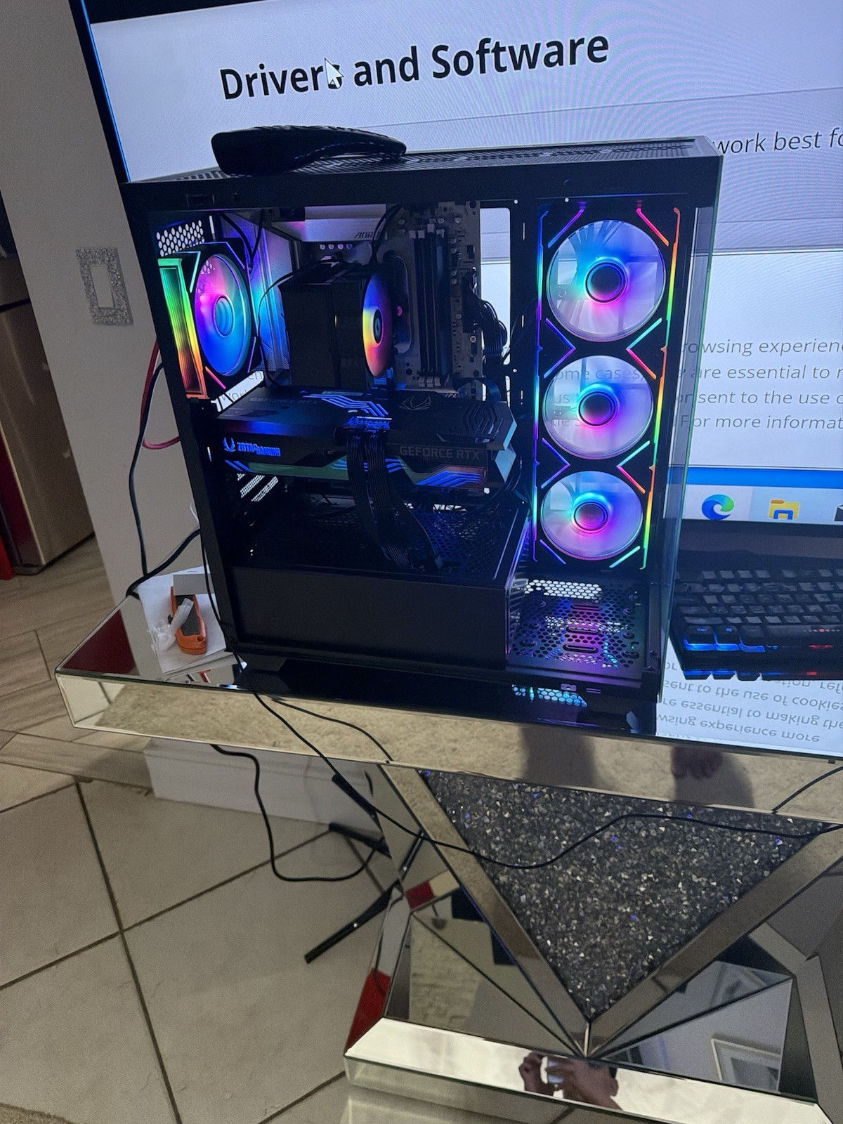 Custom Desktop Gaming PC, Rtx 3070, Ryzen 7 7800x3d, 32 gb ram and 1tb ssd