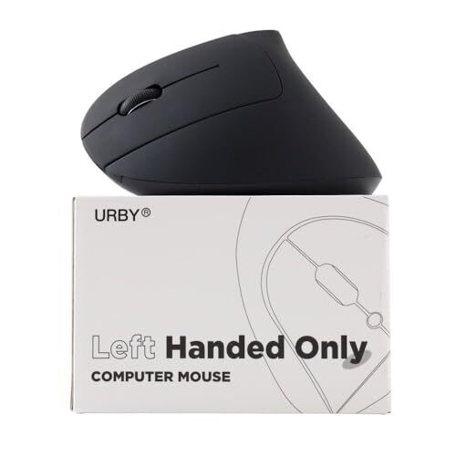 Urby Left Handed Mouse Wireless, Ergonomic, Vertical. Also As Left Handed Gam...