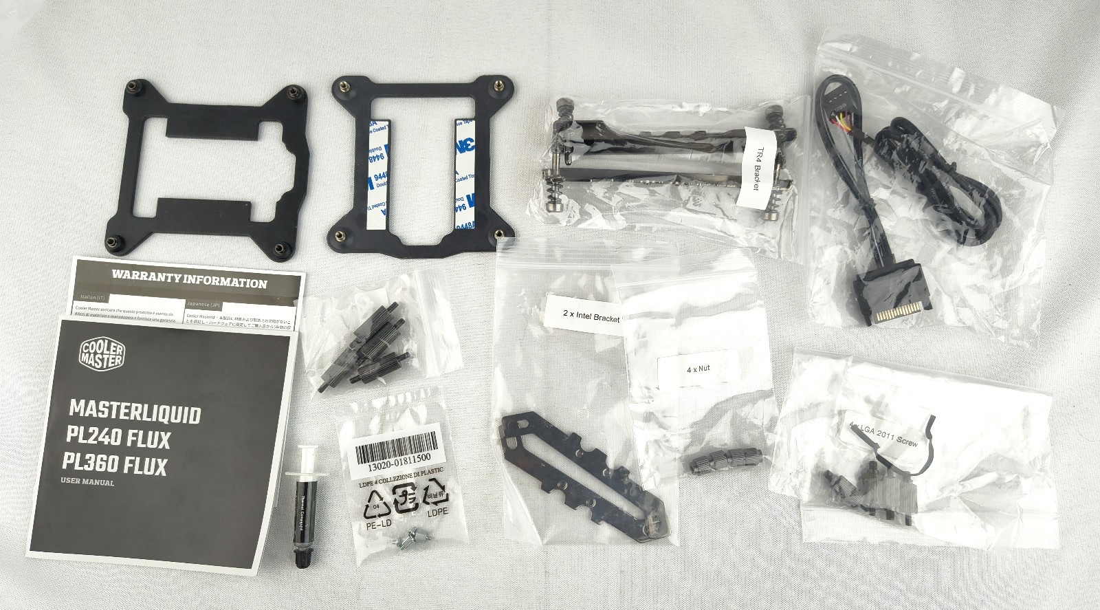 Cooler Master Master Liquid PL240 PL360 FLUX CPU Cooler Parts Accessories Cables