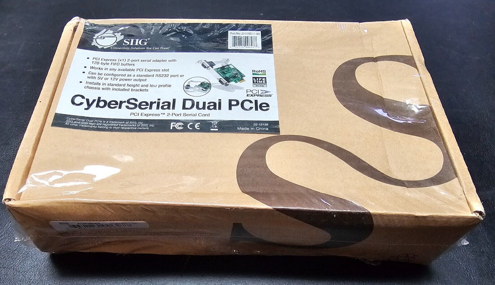 CyberSerial Dual PCIe SIIG, 2 Port Serial Adapter