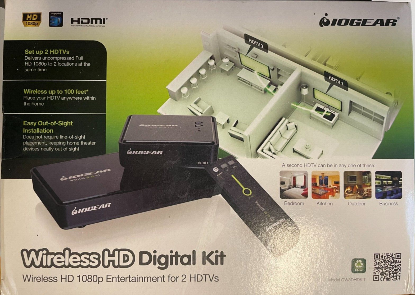 IOGEAR Wireless HD Digital Kit with Full HD 1080P
