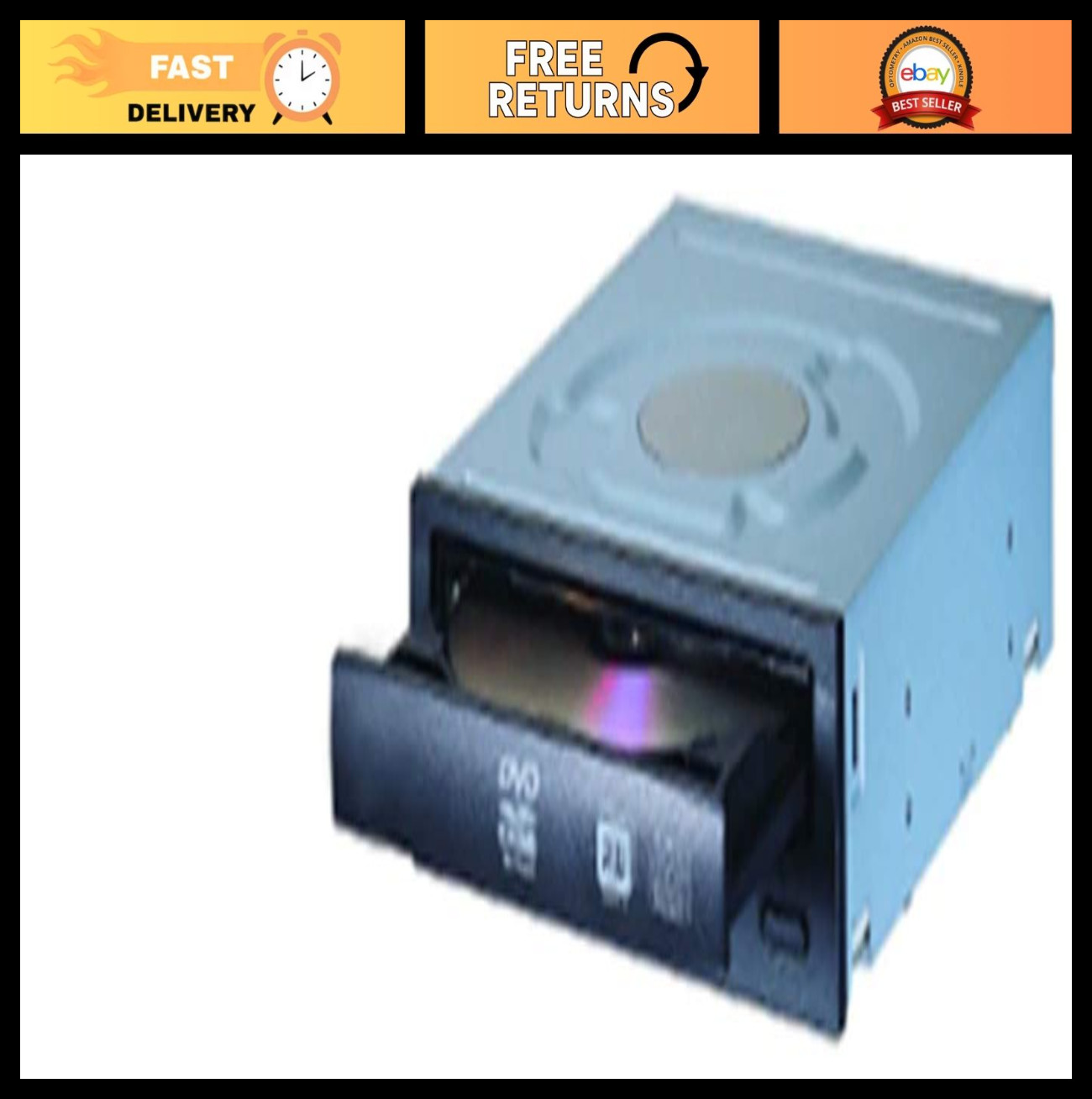 24X SATA Internal DVD±RW Optical Drive, High-Speed CD/DVD Burner, IDE Compatible