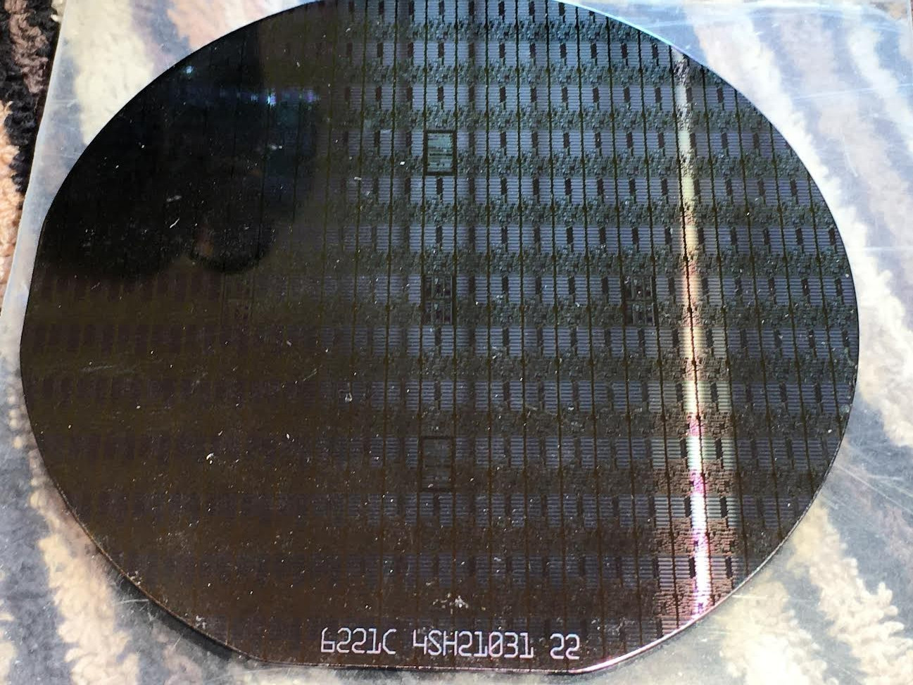4"  Intersil General Electric? Silicon Wafer 1984   Rare