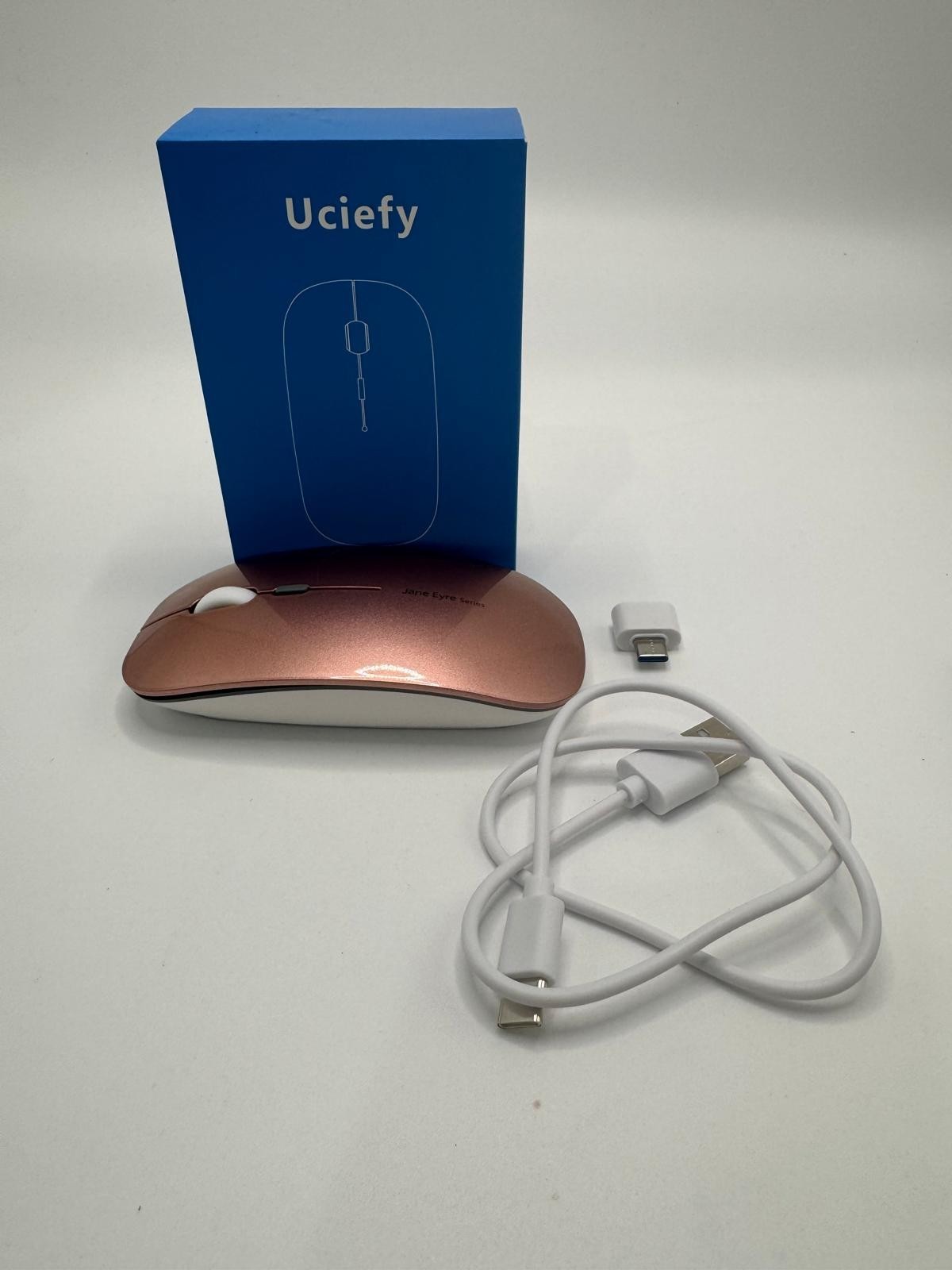 Uciefy Q5 Slim Rechargeable Wireless Mouse, 2.4G Portable Optical Silent (A1)