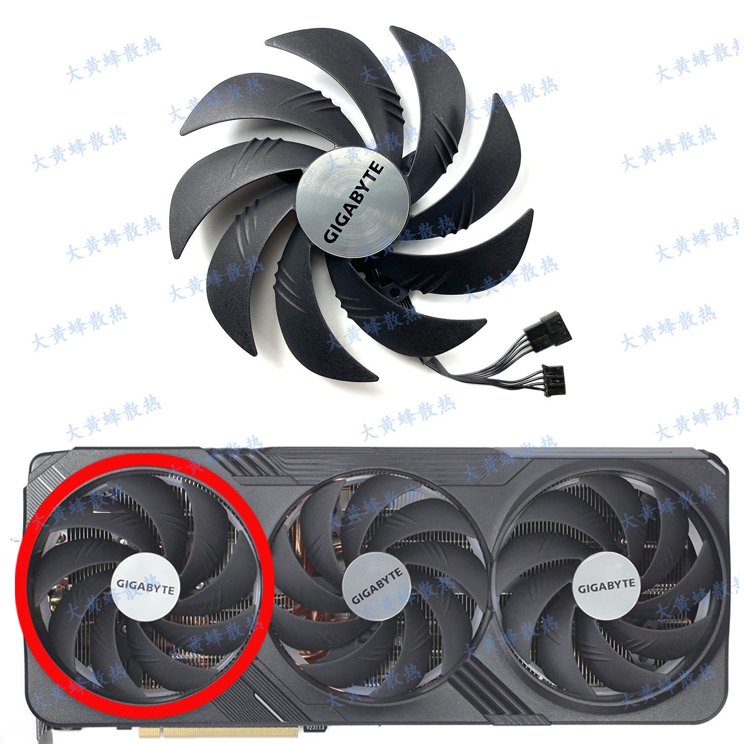For GIGABYTE RTX4080 4080S 4090 GAMING Graphics Card Fan PLD10020S12H