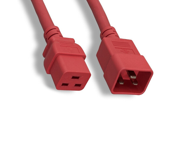 8Ft Red Power Cable for Dell EMC PowerEdge R430 R530 R640 Jumper AC Cord
