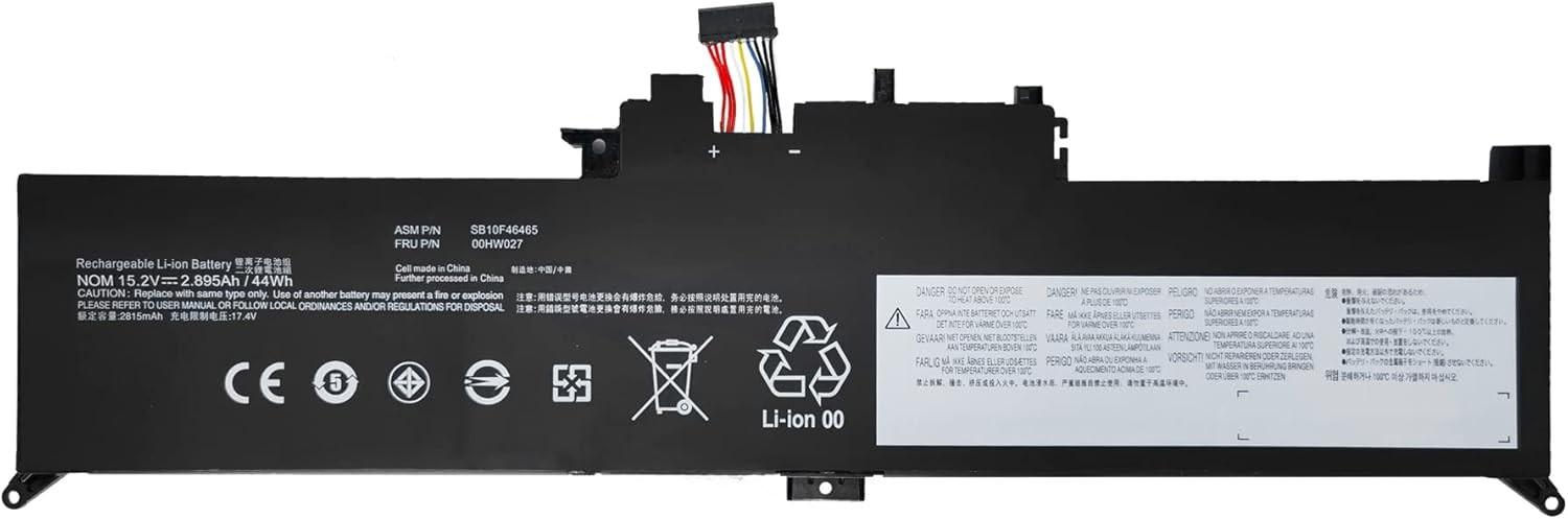 00HW026 00HW027 15.2V 44Wh Replacement Battery Compatible with Lenovo ThinkPad