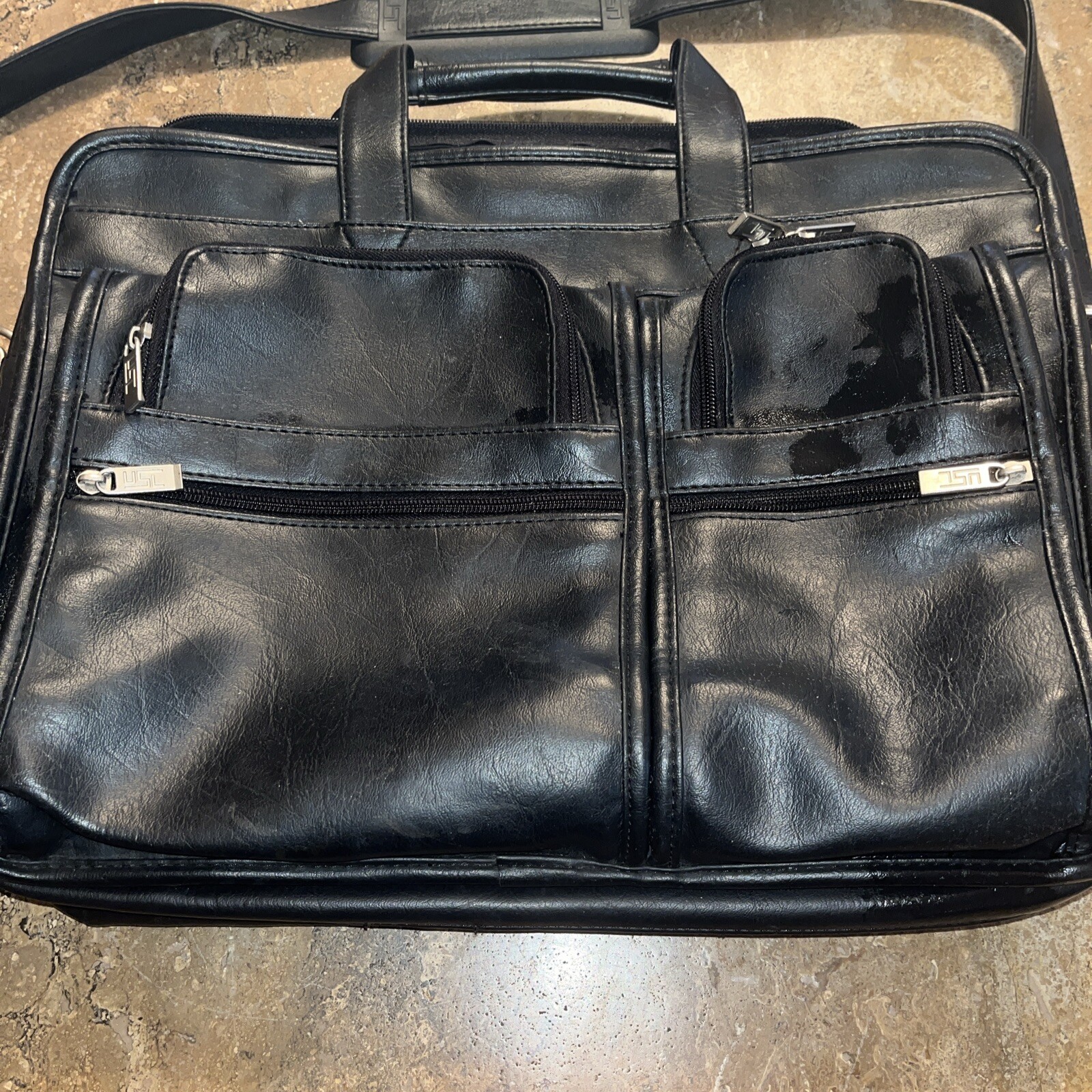 US LUGGAGE Laptop Bag VINTAGE LEATHER. SO MUCH Room.LAPTOP WILL NEVER EVER BREAK