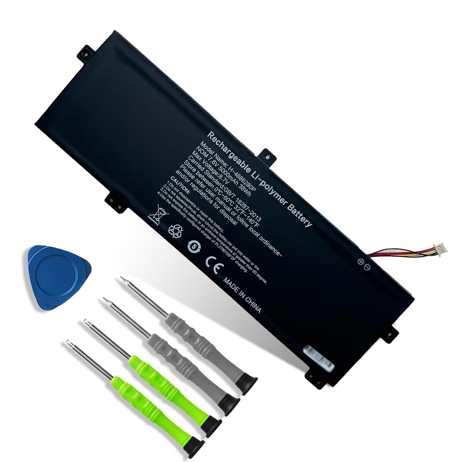 Laptop Battery Replacement for Gateway GWTN156 Series - 38Wh, U3576127PV, 508027