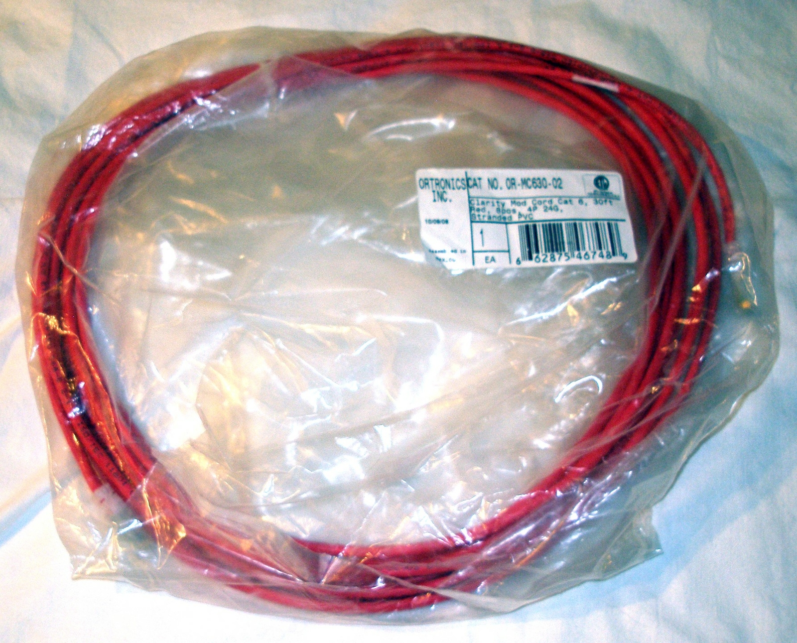Ortronics - MC630-02 - 30FT CLARITY CAT6 PATCH CABLE - RED
