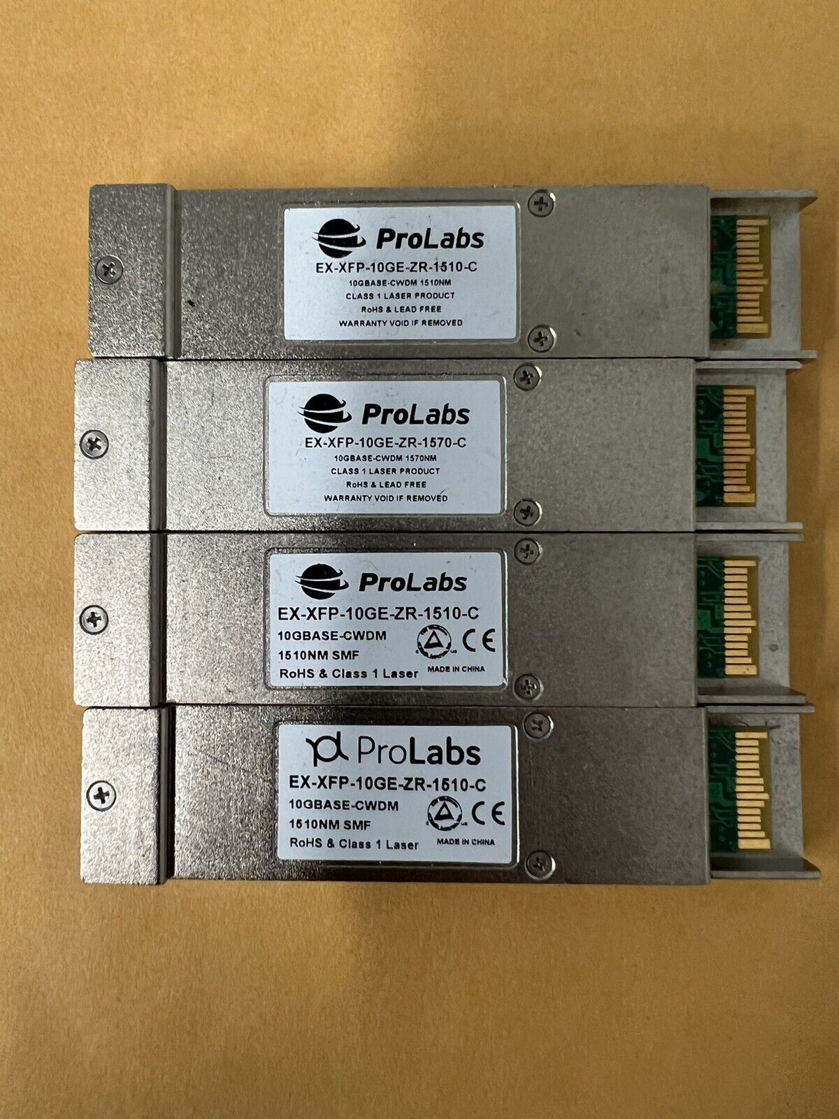 Lot Of 4 Prolabs 10GBase-CWDM Transceiver 