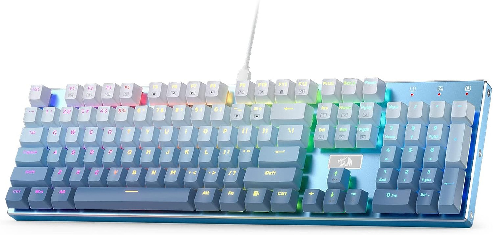 K556 SE RGB LED Backlit Wired Mechanical Gaming Keyboard, Aluminum Base, 104 Key
