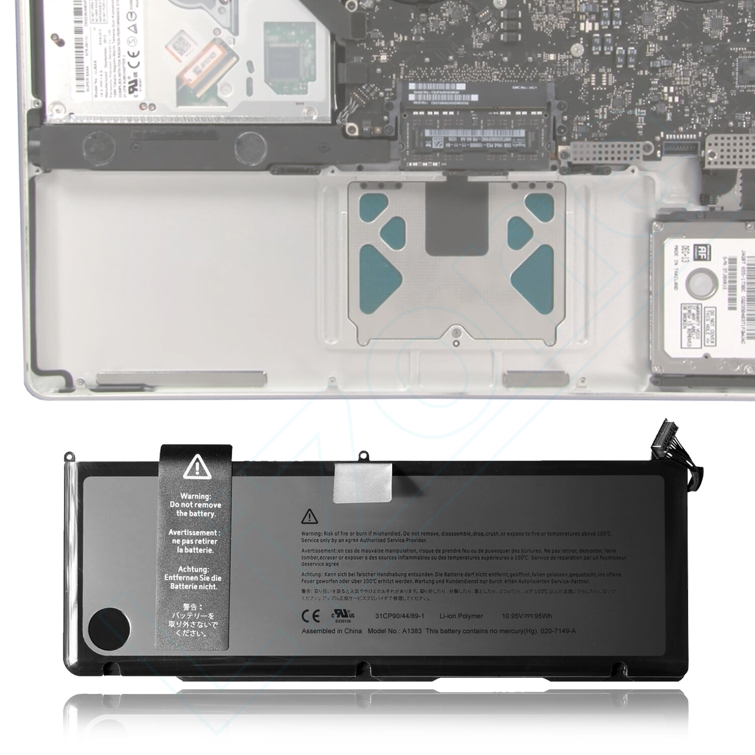 NEW A1383 Battery for Apple MacBook Pro 17" A1297 Early/Late 2011 US