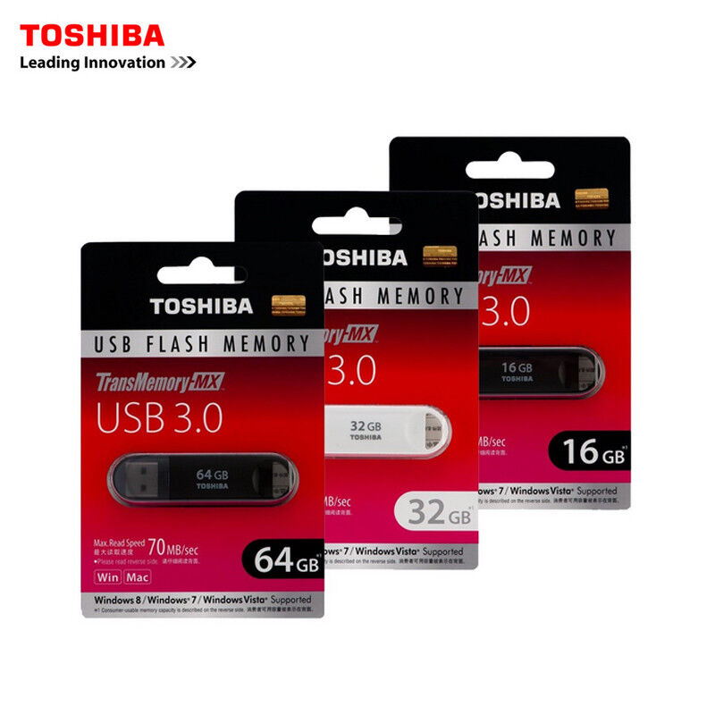 White Toshiba V3SZK UDisk 8GB USB3.0 Drive High Speed Flash Storage Memory Stick