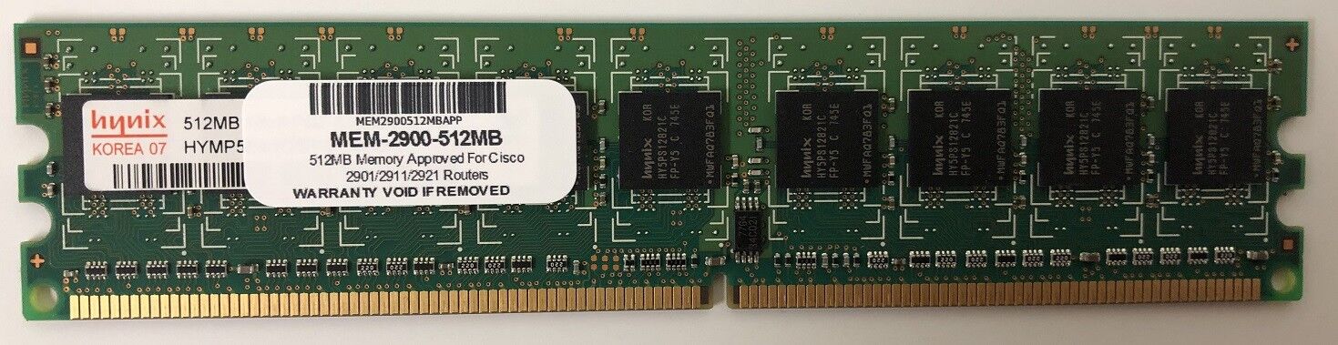 MEM-2900-512MB 512MB Memory Approved for Cisco 2901 2911 2921