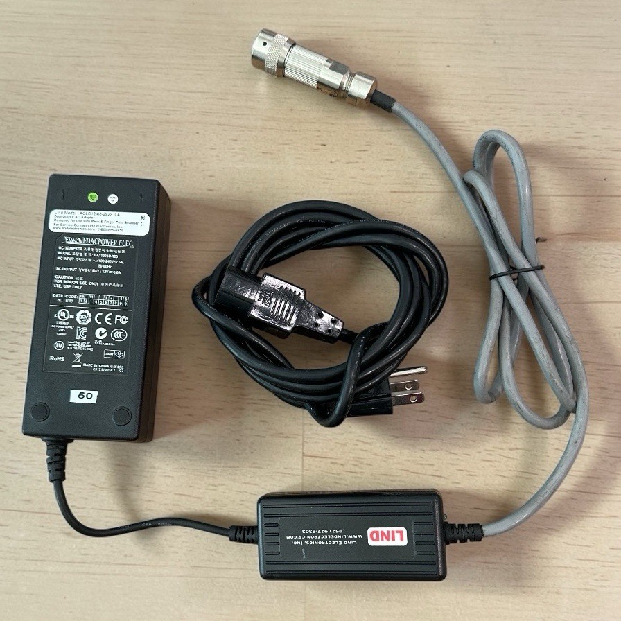 LIND ACLD12-05-2923 Dual Output AC Power Adapter Palm For Finger Print Scanner