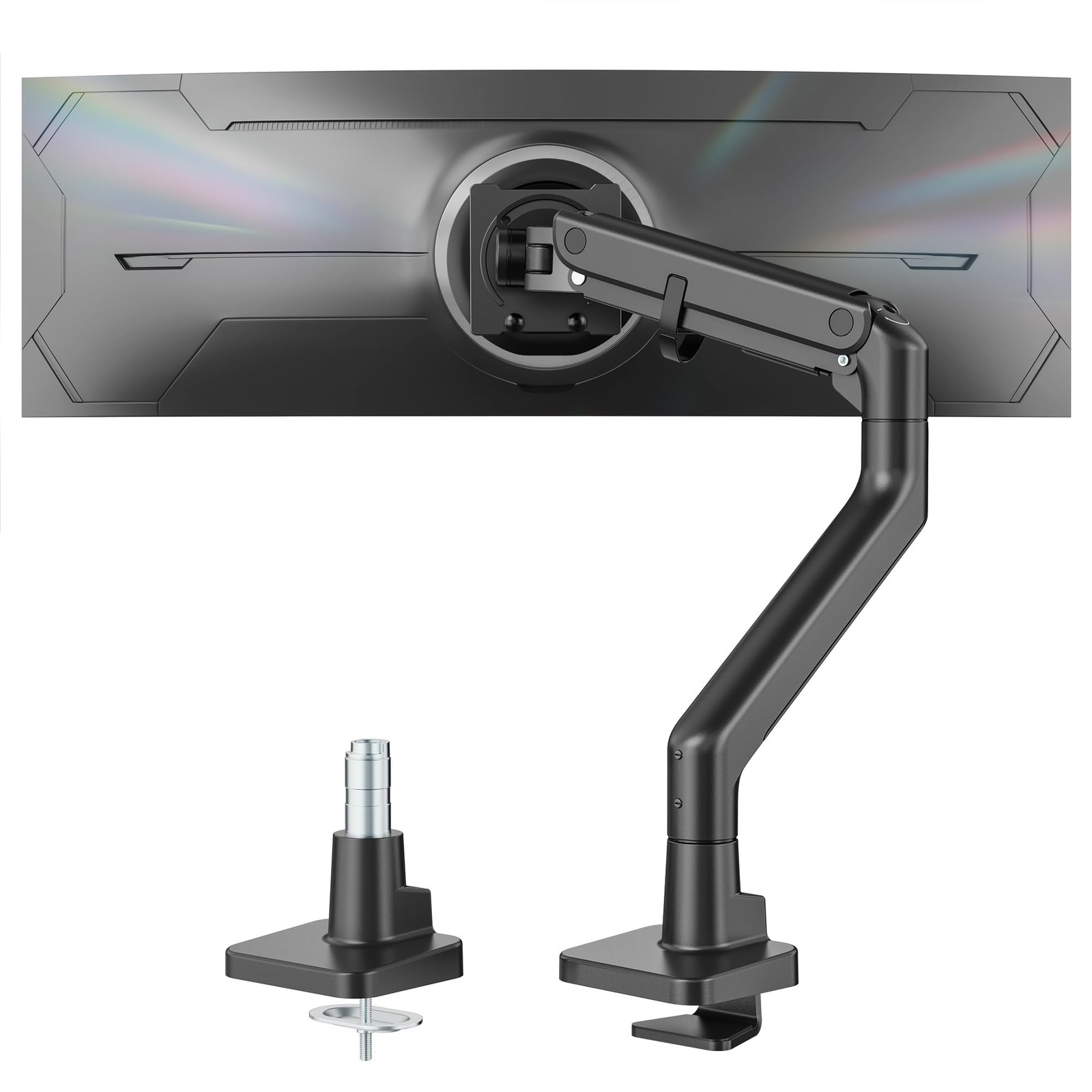 monTEK Monitor Arm 17-57" Ultrawide Gas Spring 59.4 lbs Black