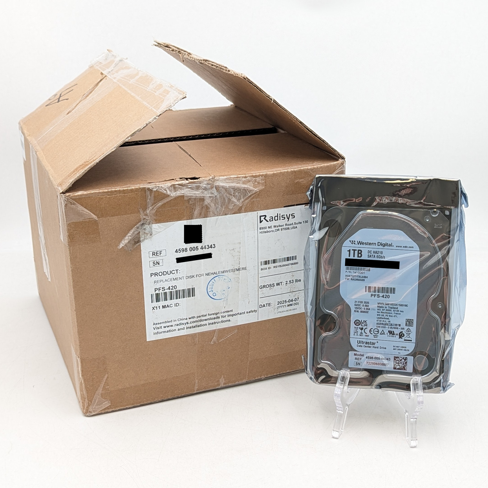 Western Digital 1TB Ultrastar SATA 6.0Gb/s 3.5" Internal HDD (1W10001)