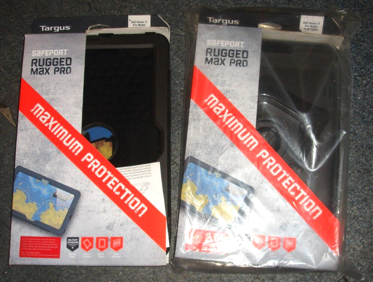 Lot of 2 Targus Safeport Rugged Max Pro Case for Dell Venue 11 Pro 5130