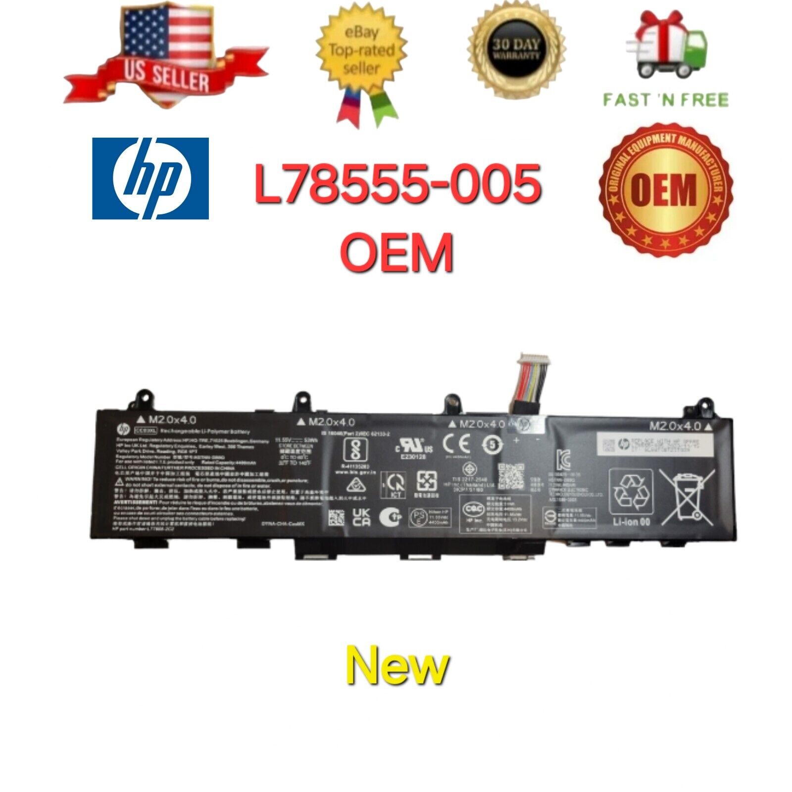 OEM L78555 Laptop Battery Replacement | Hp EliteBook 830 835 840 845 G7 G8 HSTNN