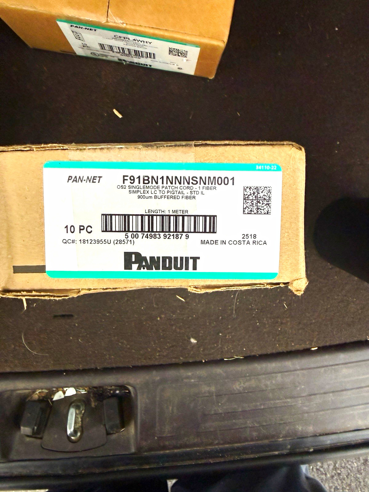 Panduit F91BN1NNNSNM001 OS2 Single Mode LC to Pigtail Patch Cord 1m Brown
